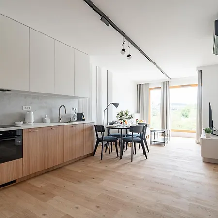 Appartement Portowa M1 - Vistula River Nearby, Parking, Balcony - By Rentujemy Krakau